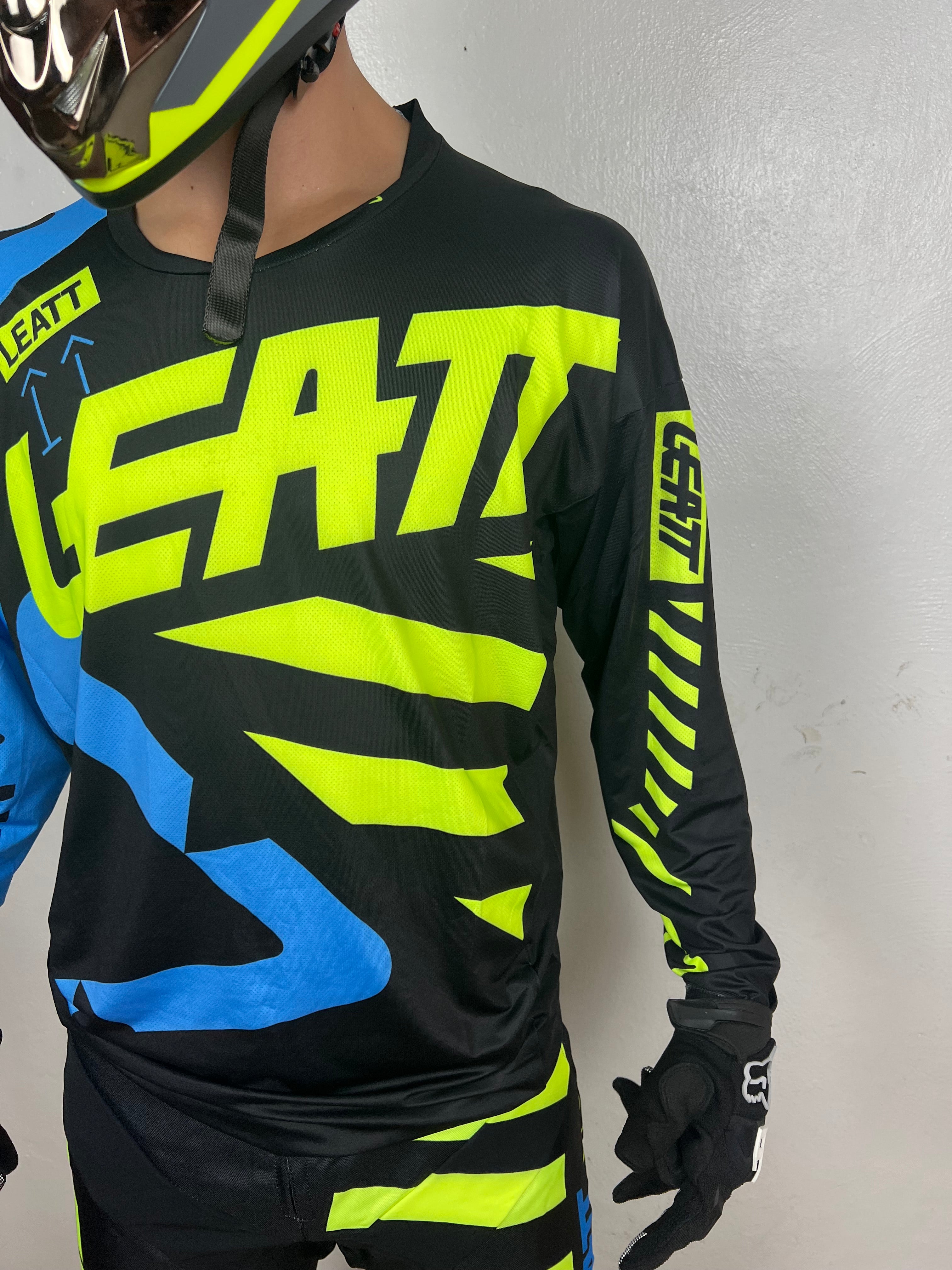 Traje Leatt Azul y Amarillo