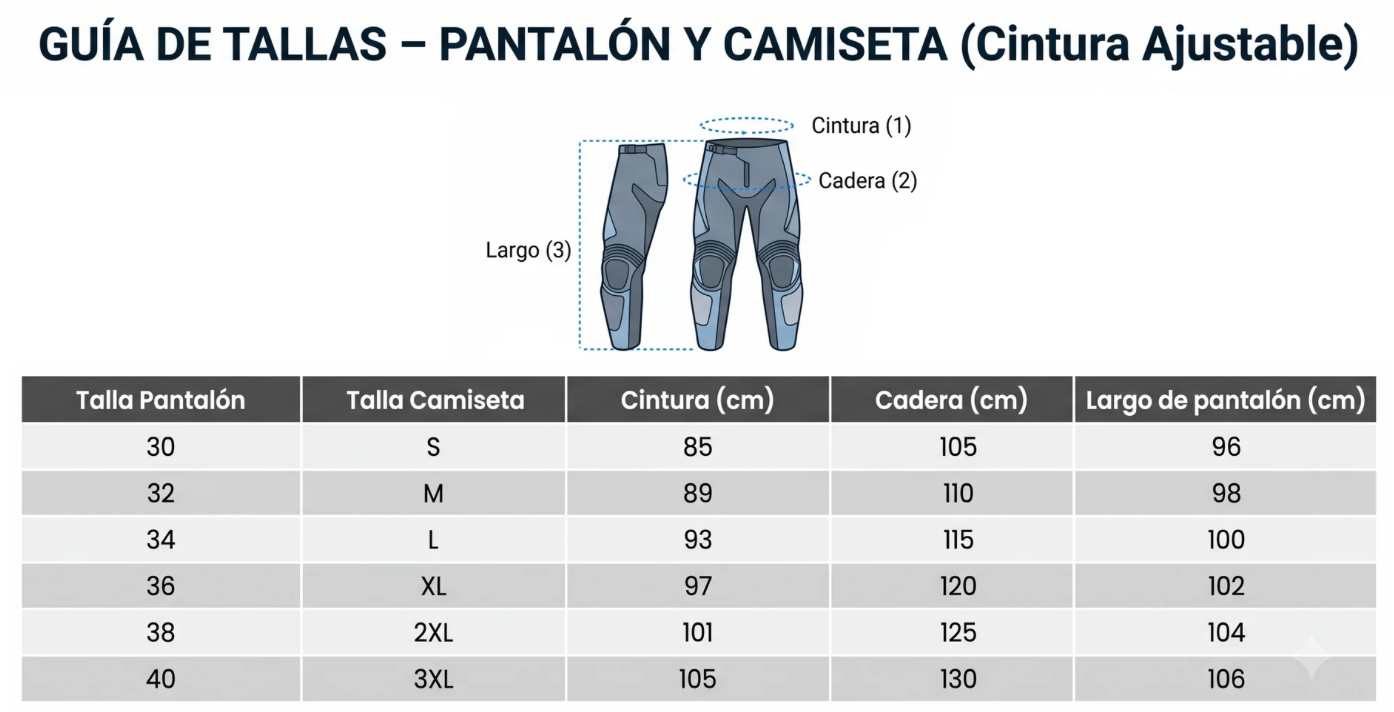 Guía de tallas