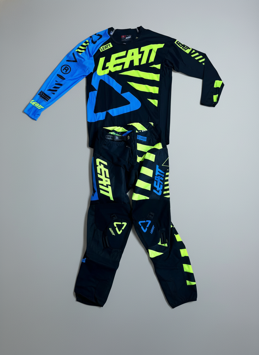 Traje Leatt Azul y Amarillo